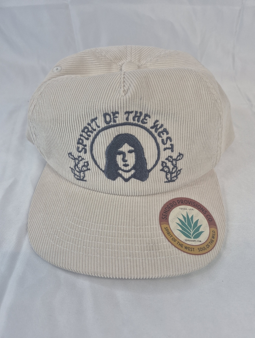 Sendero Provisions Co Spirit of the West Corduroy Hat Cream Snapback La Charra
